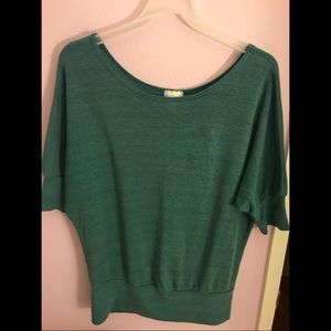 Forest Green Off-The-Shoulder Sweater!